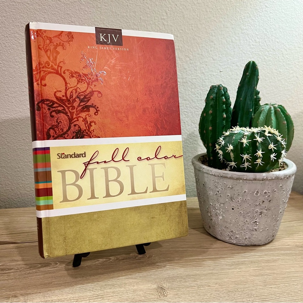 KJV Standard Full Color Bible Hardcover Illustrated Reference Edition 2007